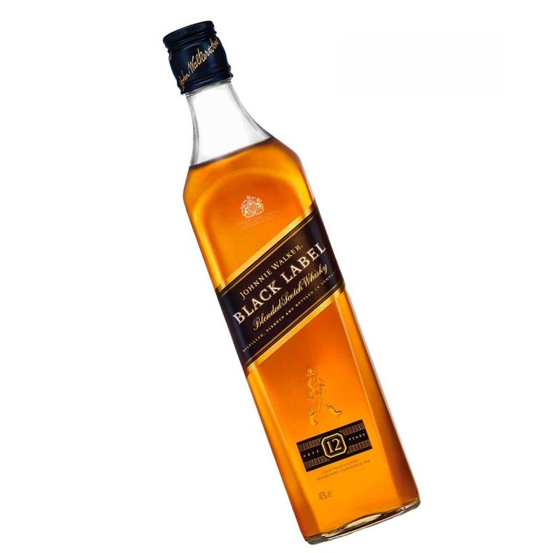 Kit com 6 Johnnie Walker Black Label Blended Scotch Whisky 750ml